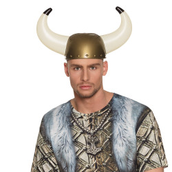 Vikingská helma s rohy